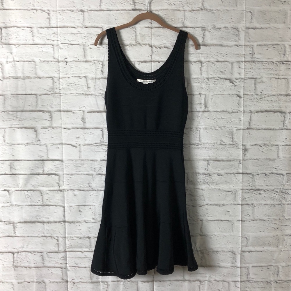 Diane Von Furstenberg Black Knit Midi Dress